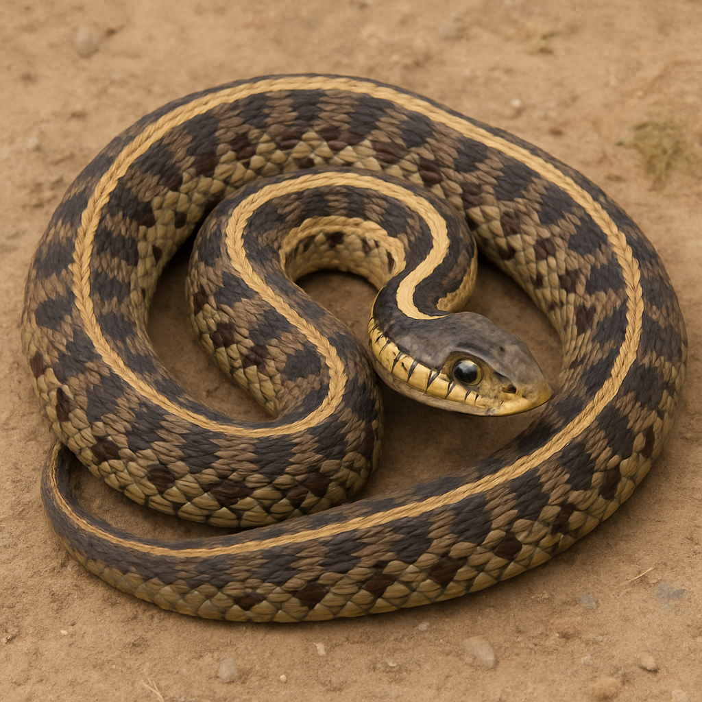 AI-generated representative reference image — adult coiled
