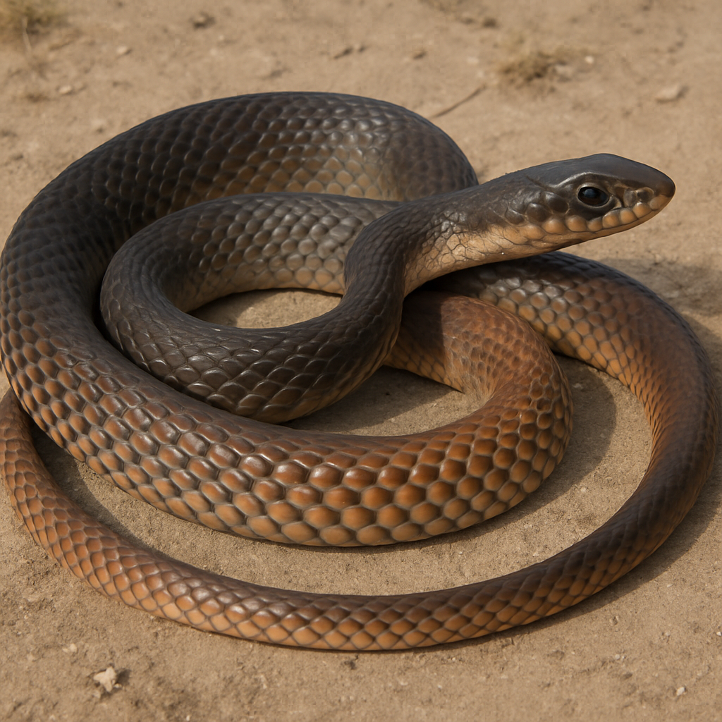 AI-generated representative reference image — adult coiled